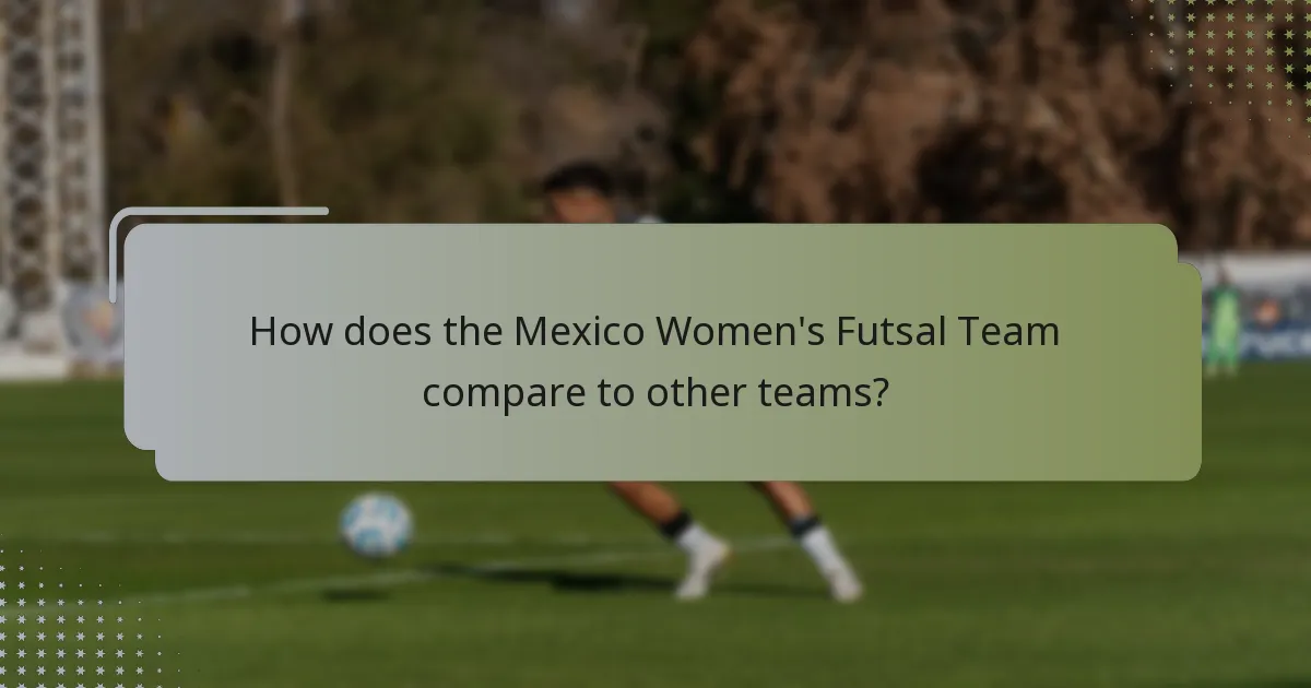 How does the Mexico Women's Futsal Team compare to other teams?